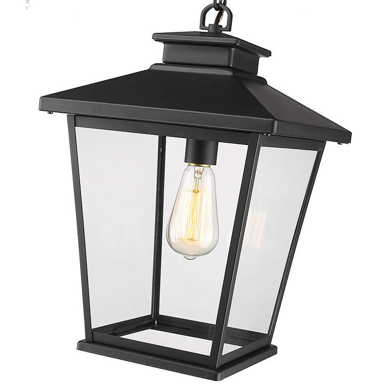 Image 2 Millennium Lighting Bellmon 1 Light Outdoor Pendant Powder Coat Black more views