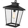 2_Millennium Lighting Bellmon 1 Light Outdoor Pendant Powder Coat Black more views