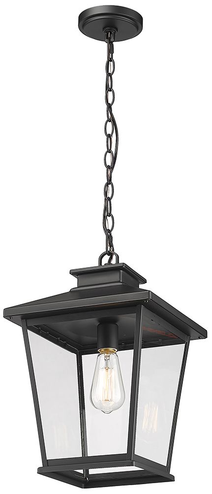 Image 3 Millennium Lighting Bellmon 1 Light Outdoor Pendant Powder Coat Black more views