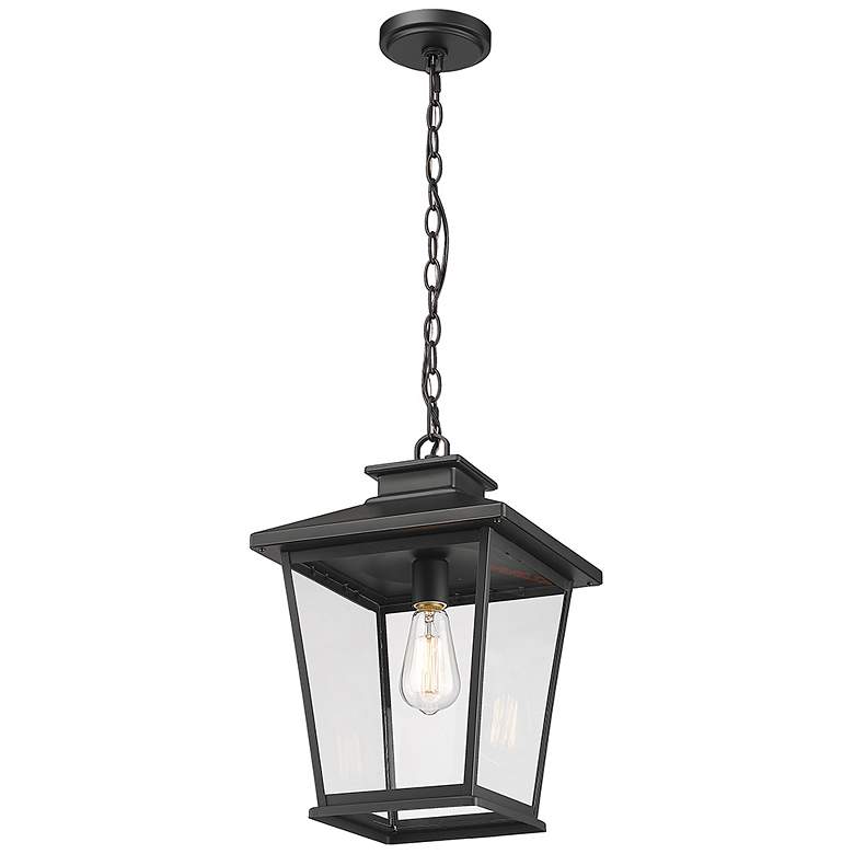 Image 3 Millennium Lighting Bellmon 1 Light Outdoor Pendant Powder Coat Black more views