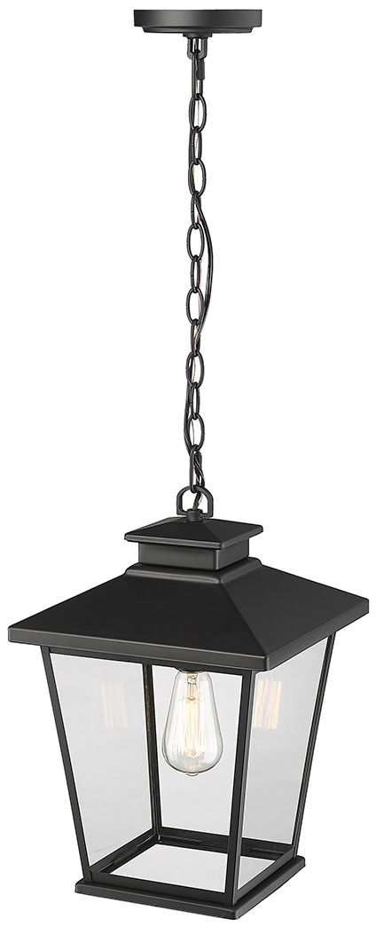 Image 4 Millennium Lighting Bellmon 1 Light Outdoor Pendant Powder Coat Black more views