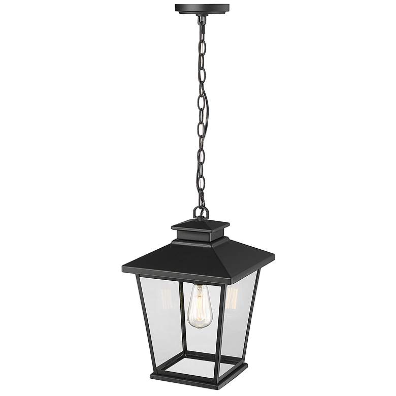 Image 4 Millennium Lighting Bellmon 1 Light Outdoor Pendant Powder Coat Black more views