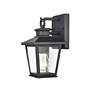 2_Millennium Lighting Bellmon 10" High 1-Light Black Outdoor Wall Sconce more views