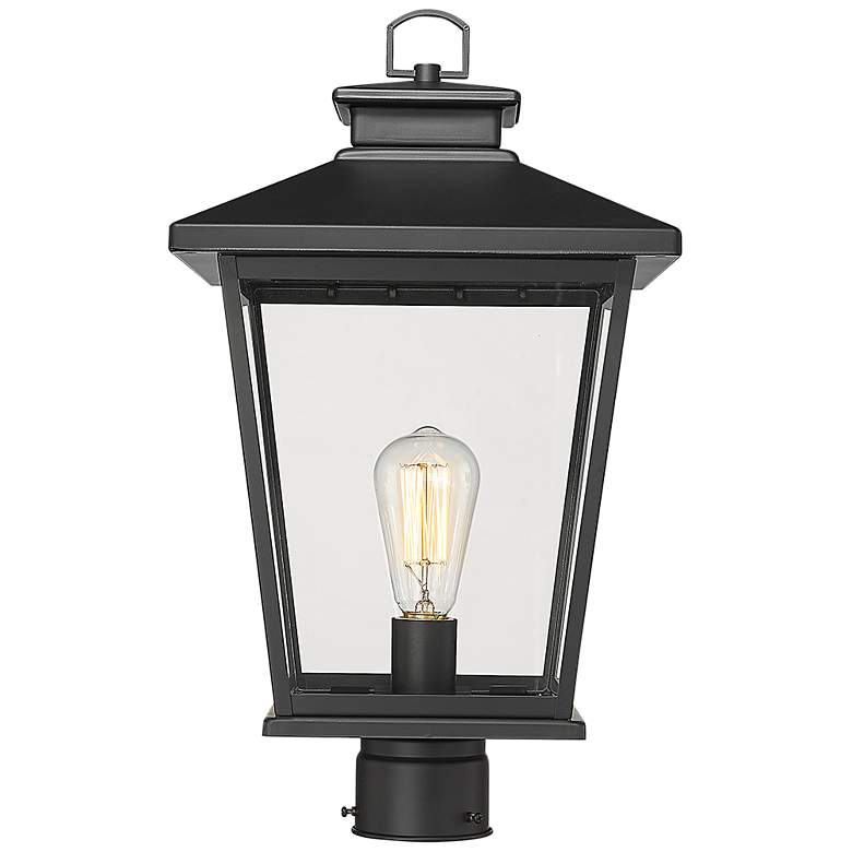 Image 1 Millennium Lighting Bellmon 19" Black Finish Outdoor Post Lantern