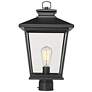 1_Millennium Lighting Bellmon 19" Black Finish Outdoor Post Lantern