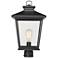 Millennium Lighting Bellmon 19" Black Finish Outdoor Post Lantern