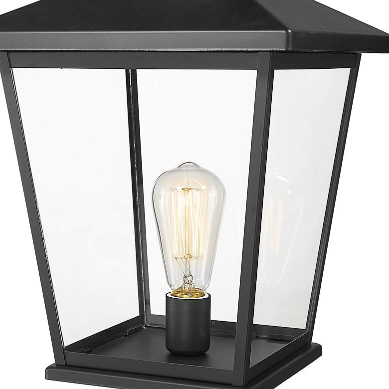 Image 3 Millennium Lighting Bellmon 19" Black Finish Outdoor Post Lantern more views