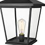 3_Millennium Lighting Bellmon 19" Black Finish Outdoor Post Lantern more views