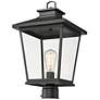 4_Millennium Lighting Bellmon 19" Black Finish Outdoor Post Lantern more views