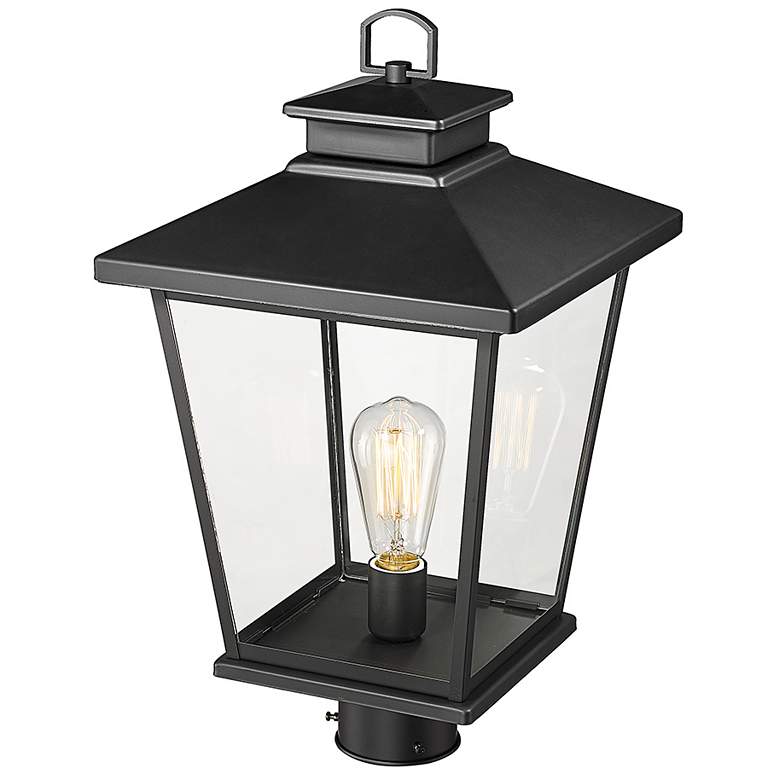 Image 5 Millennium Lighting Bellmon 19" Black Finish Outdoor Post Lantern more views