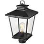 5_Millennium Lighting Bellmon 19" Black Finish Outdoor Post Lantern more views