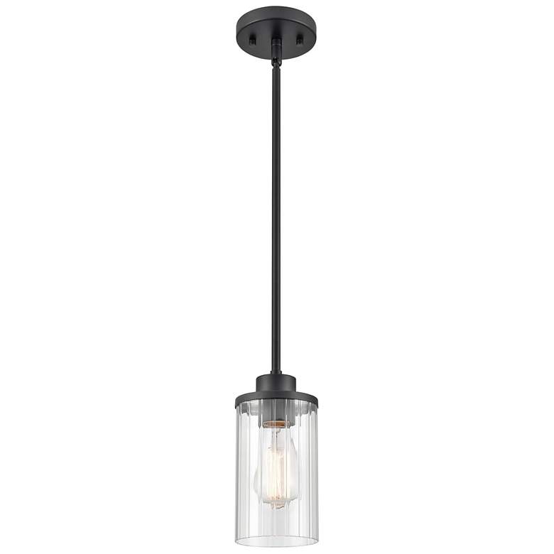 Image 1 Millennium Lighting Beverlly 1 Light Mini-Pendant Fixture in Matte Black