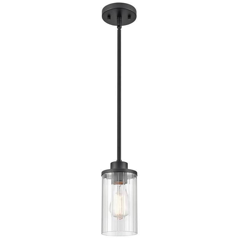 Image 1 Millennium Lighting Beverlly 1 Light Mini-Pendant Fixture in Matte Black