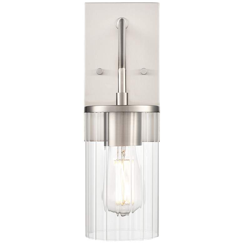 Image 2 Millennium Lighting Beverlly 14 Inch High 1-Light Sconce in Brushed Nickel more views