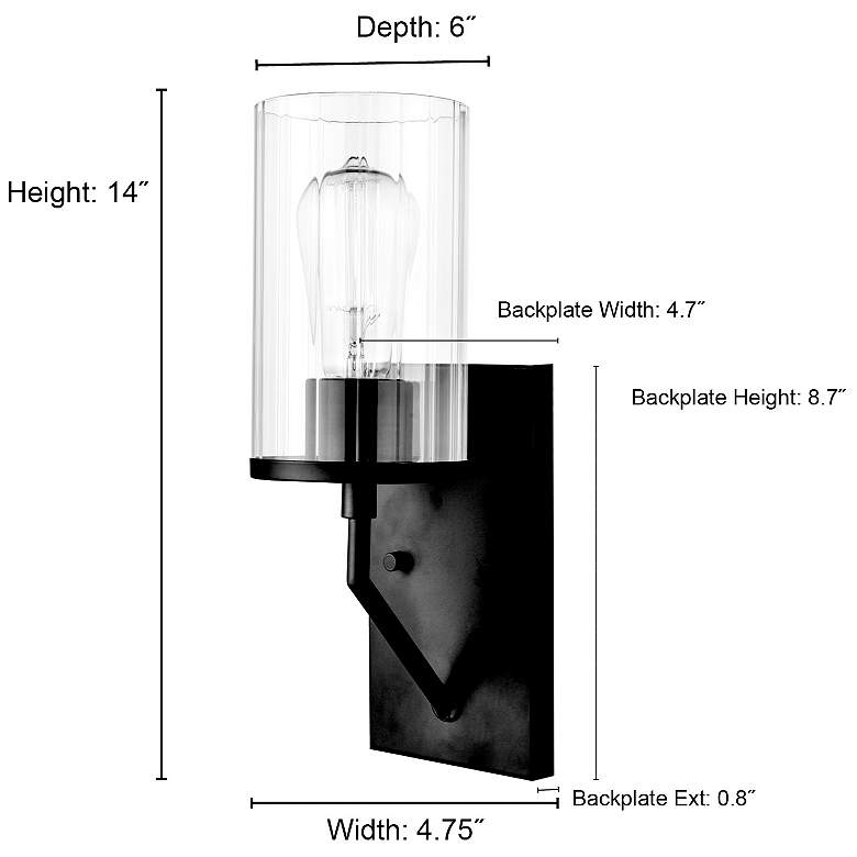 Image 7 Millennium Lighting Beverlly 14 Inch High 1-Light Sconce in Brushed Nickel more views