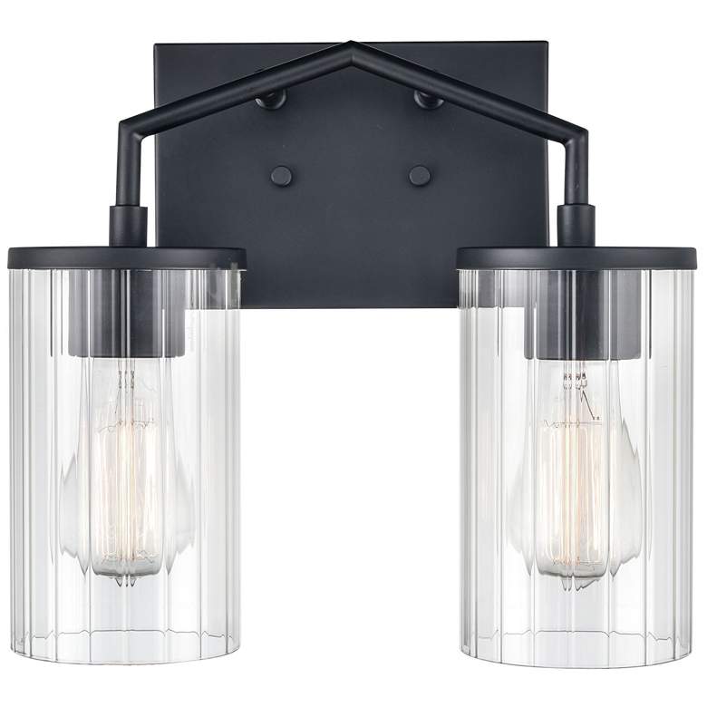 Image 1 Millennium Lighting Beverlly 2 Light Vanity Fixture in Matte Black