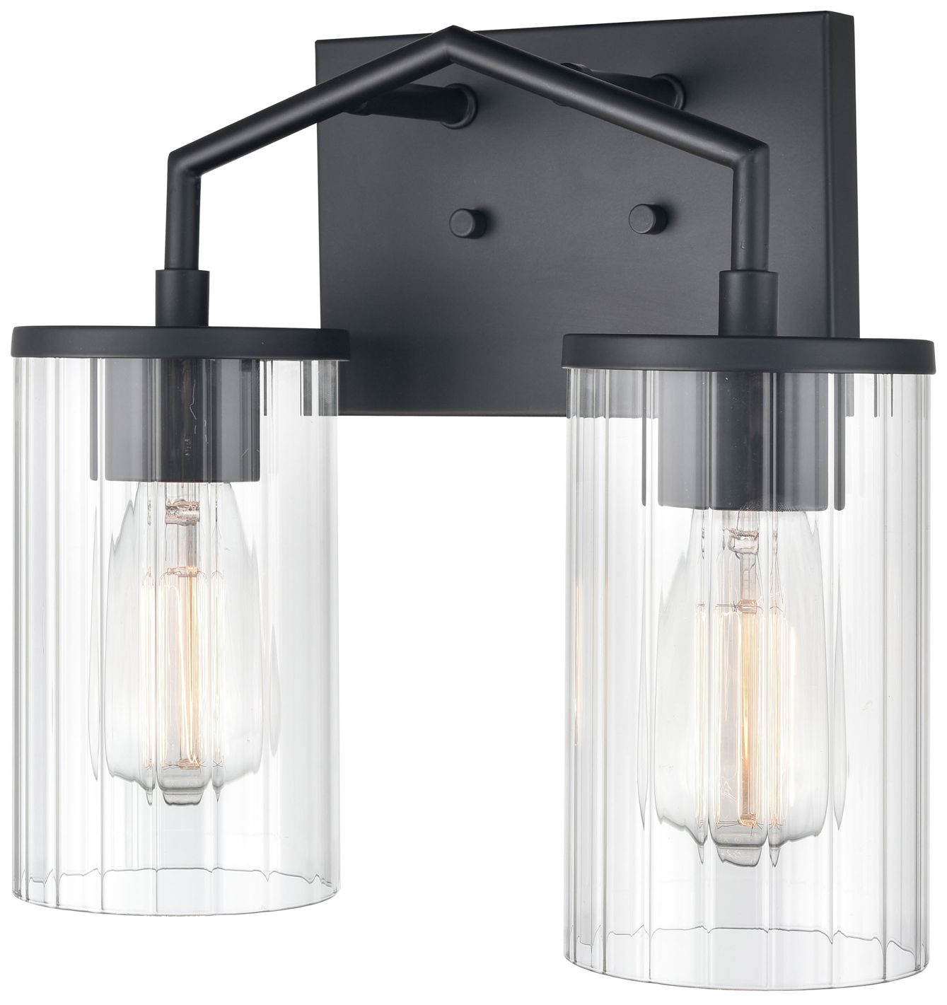 Image 3 Millennium Lighting Beverlly 2 Light Vanity Fixture in Matte Black more views