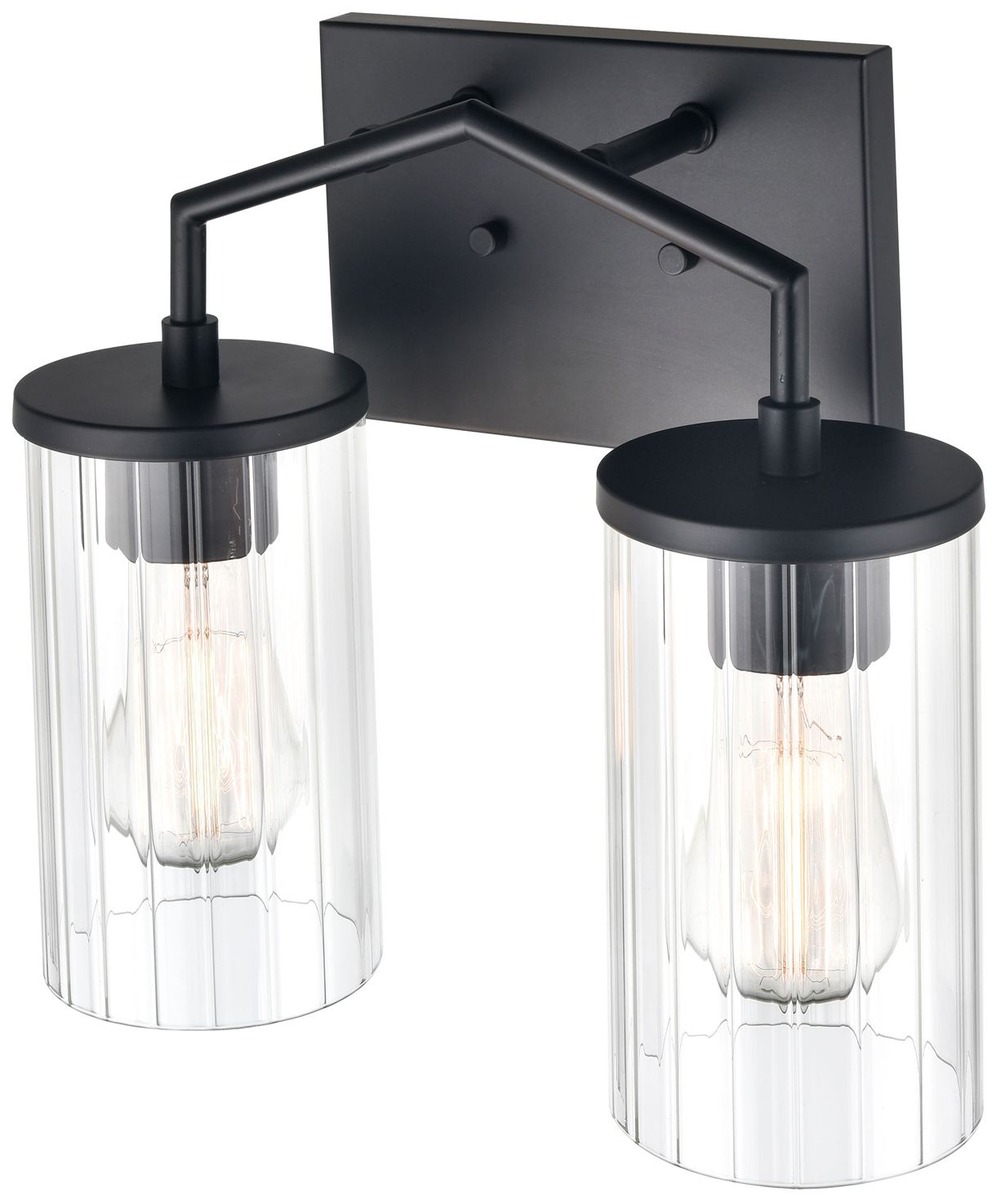 Image 4 Millennium Lighting Beverlly 2 Light Vanity Fixture in Matte Black more views