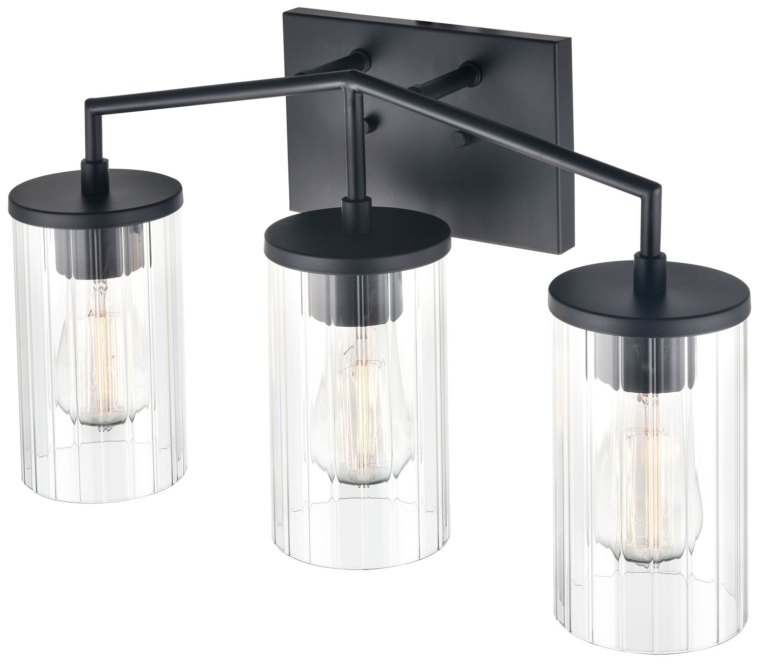 Image 2 Millennium Lighting Beverlly 2 Light Vanity Fixture in Matte Black more views