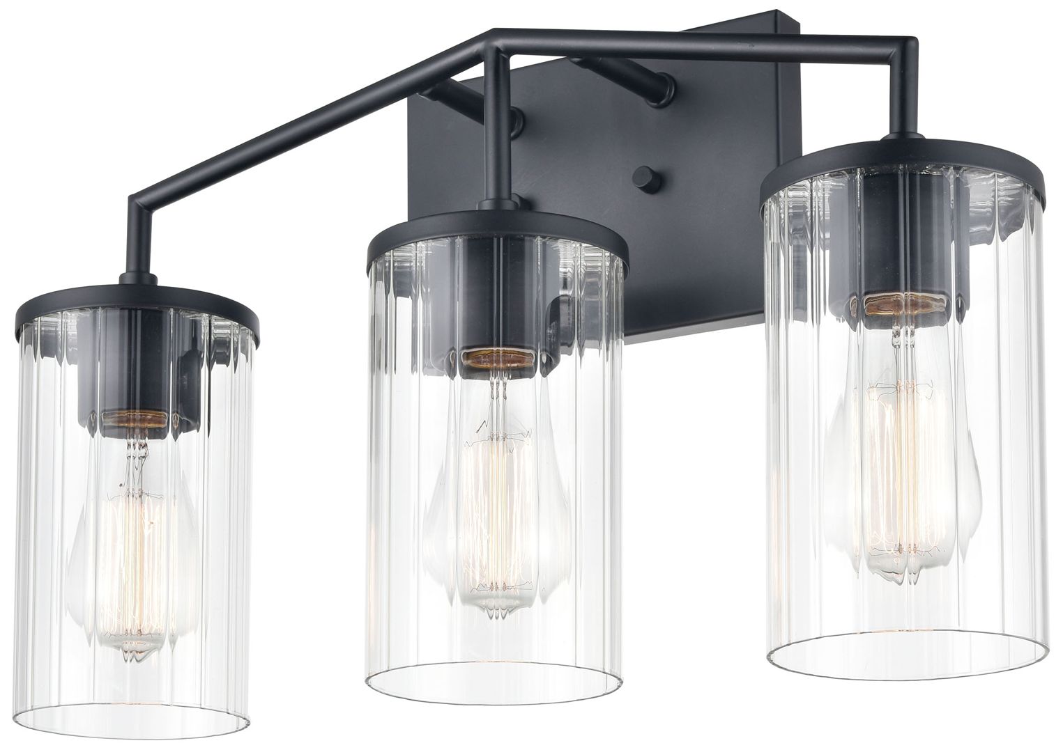 Image 3 Millennium Lighting Beverlly 2 Light Vanity Fixture in Matte Black more views