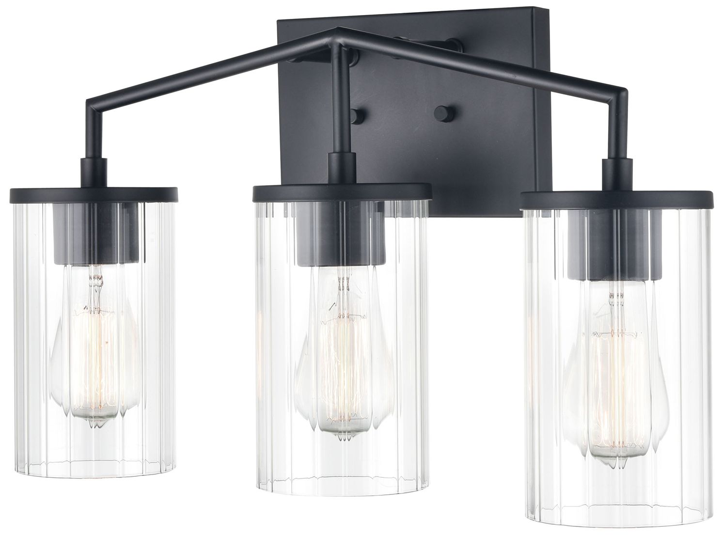 Image 4 Millennium Lighting Beverlly 2 Light Vanity Fixture in Matte Black more views