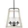 Millennium Lighting Bonnie 4 Light Pendant Fixture Black