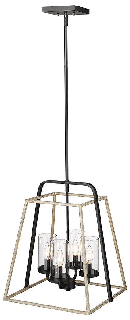 Image 4 Millennium Lighting Bonnie 4 Light Pendant Fixture Black more views