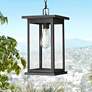 1_Millennium Lighting Bowton 1 Light Outdoor Pendant in Powder Coat Black