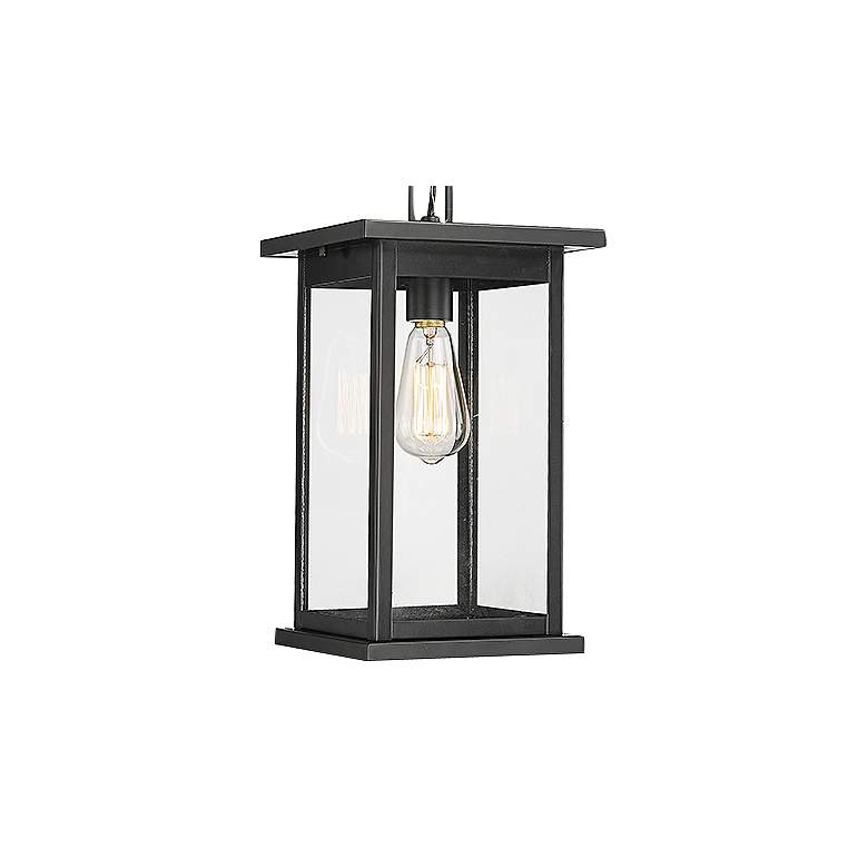 Image 3 Millennium Lighting Bowton 1 Light Outdoor Pendant in Powder Coat Black more views