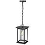 5_Millennium Lighting Bowton 1 Light Outdoor Pendant in Powder Coat Black more views
