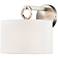 Millennium Lighting Braxstan 9 1/2" High Nickel and Linen Wall Sconce