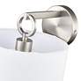 4_Millennium Lighting Braxstan 9 1/2" High Nickel and Linen Wall Sconce more views