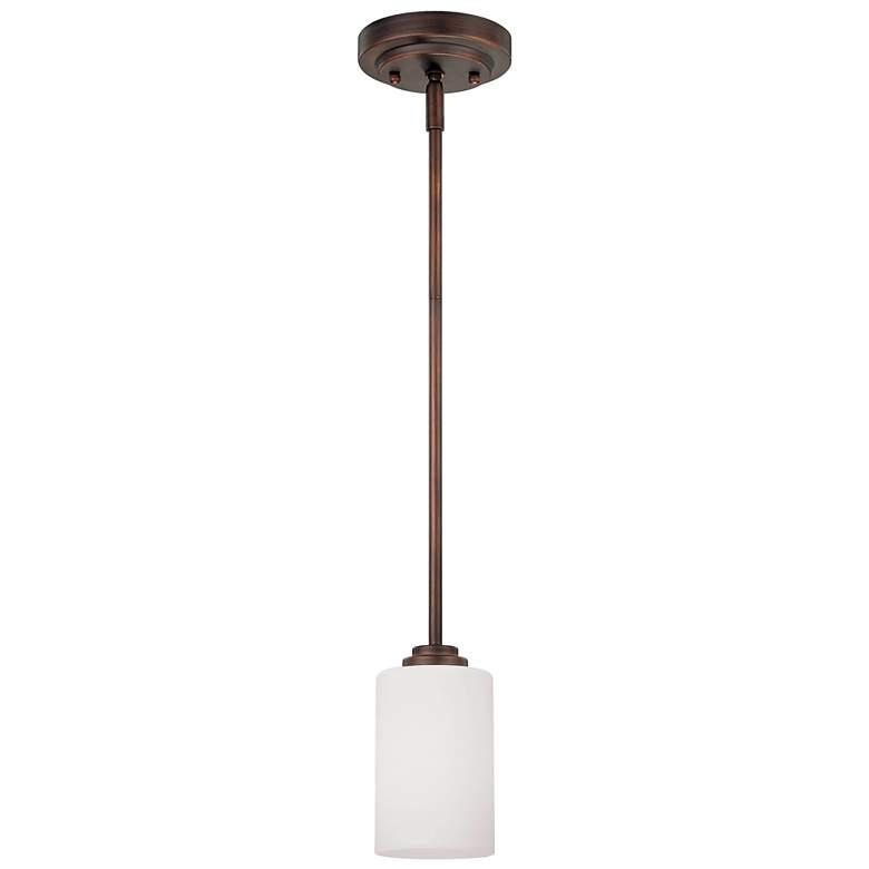 Image 1 Millennium Lighting Bristo 1 Light Pendant in Rubbed Bronze