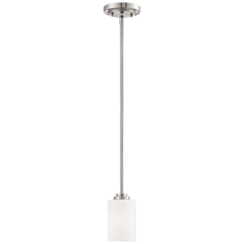 Image 1 Millennium Lighting Bristo 1 Light Pendant in Satin Nickel