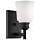 Millennium Lighting Burbank 1-Light Indoor Wall Sconce in Matte Black