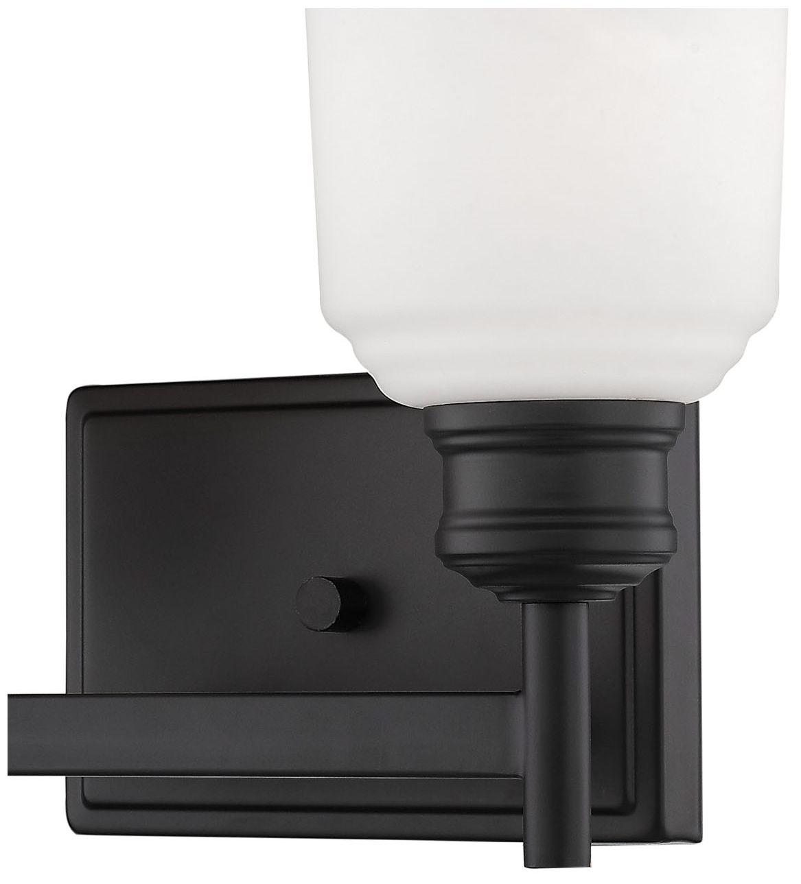 Image 2 Millennium Lighting Burbank 2-Light Vanity Light in Matte Black more views