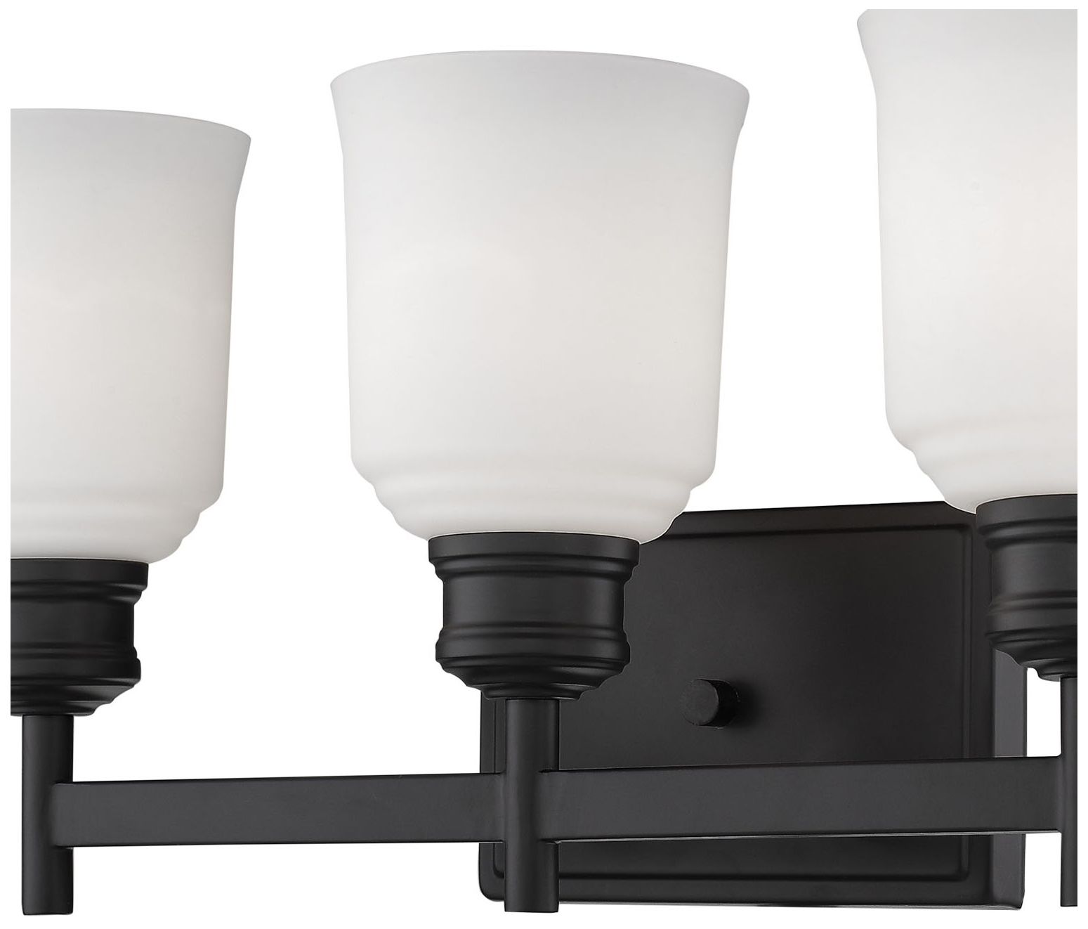 Image 2 Millennium Lighting Burbank 3-Light Vanity Light in Matte Black more views