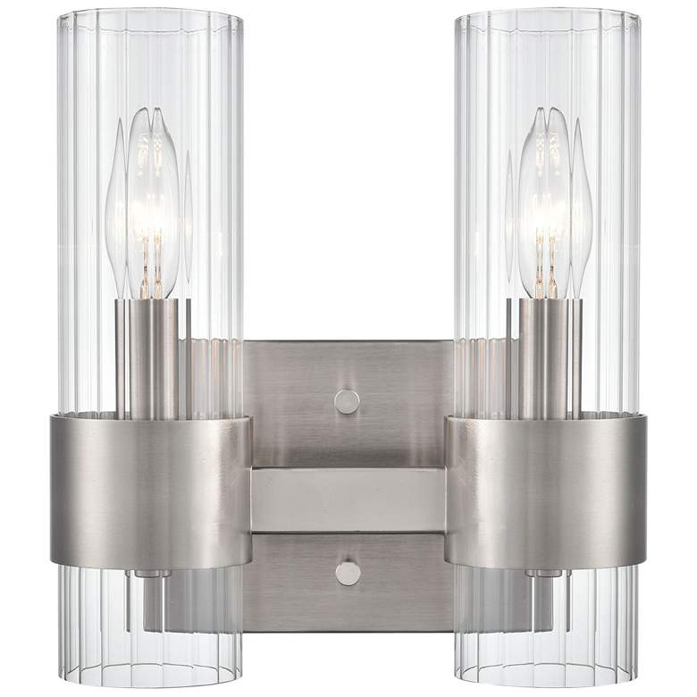 Image 1 Millennium Lighting Caberton 2 Light Vanity Fixture in Brushed Nickel