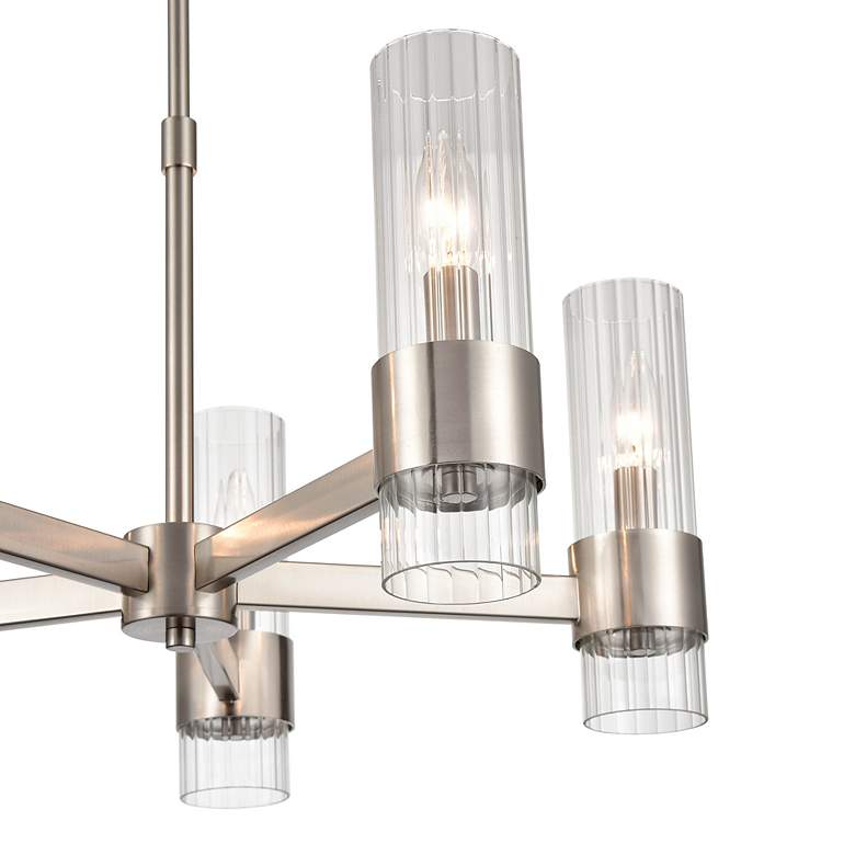 Image 4 Millennium Lighting Caberton 5 Light Chandelier Fixture in Brushed Nickel more views