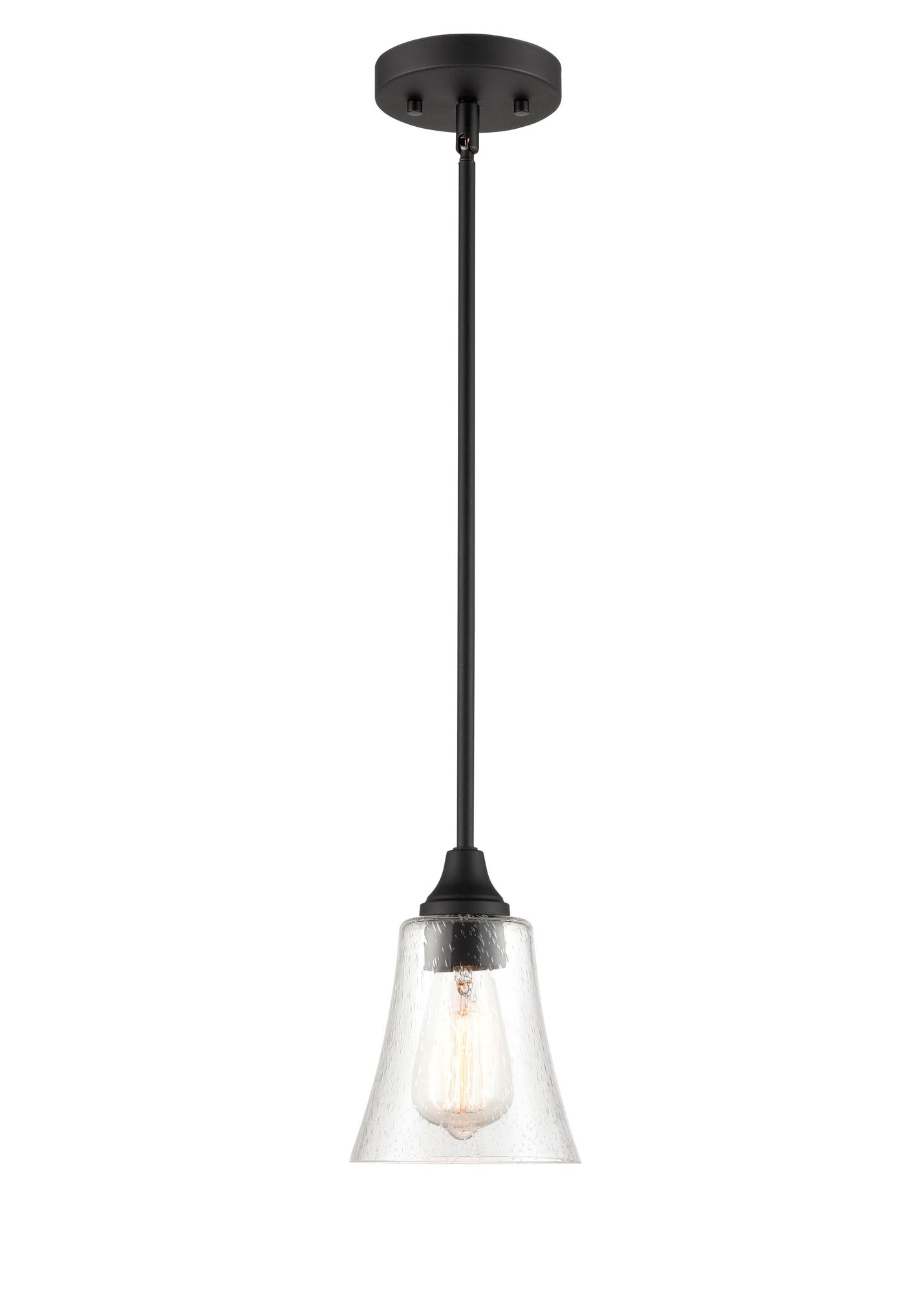 Image 2 Millennium Lighting Caily 1 Light Matte Black Pendant Fixture more views