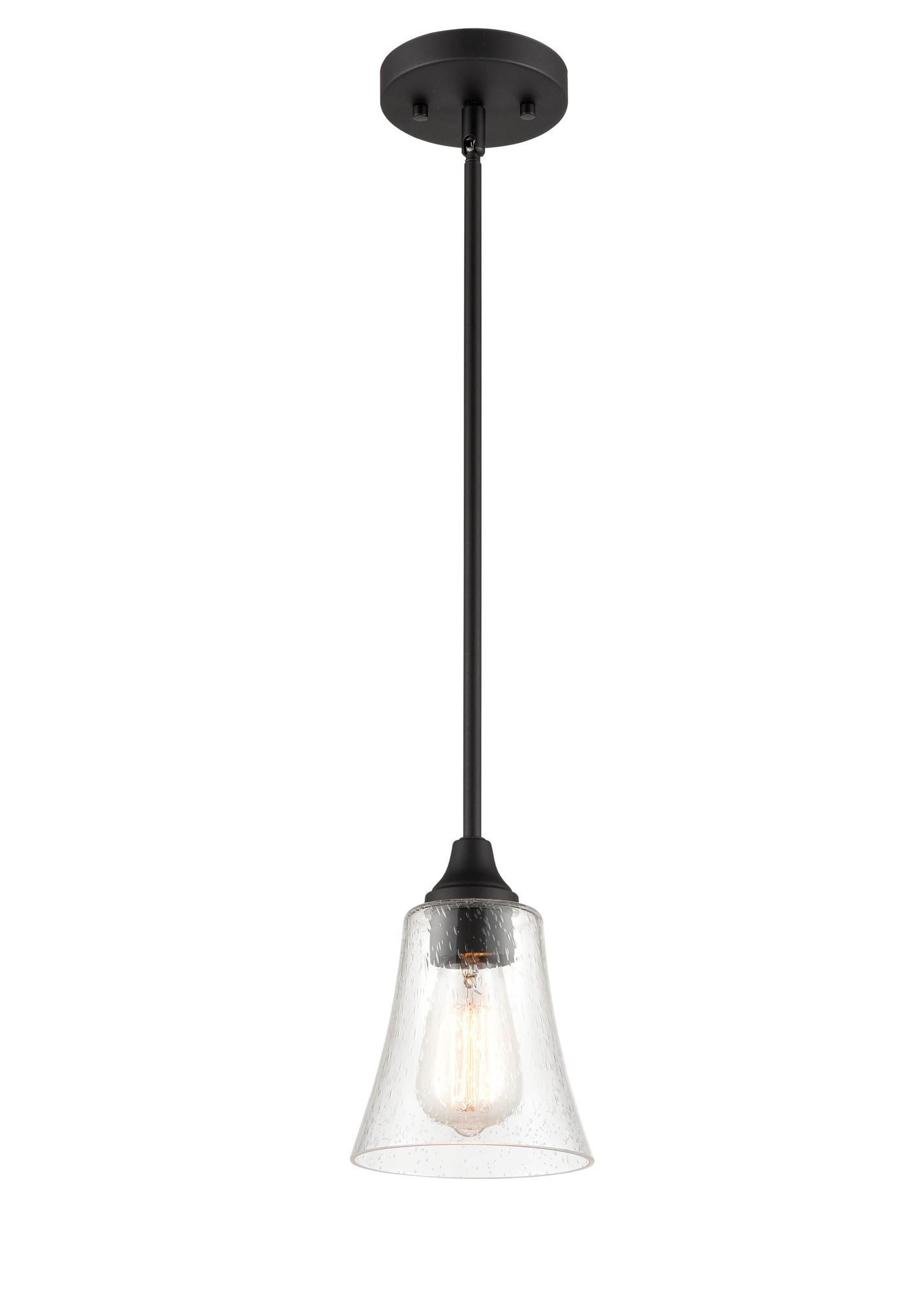 Image 3 Millennium Lighting Caily 1 Light Matte Black Pendant Fixture more views