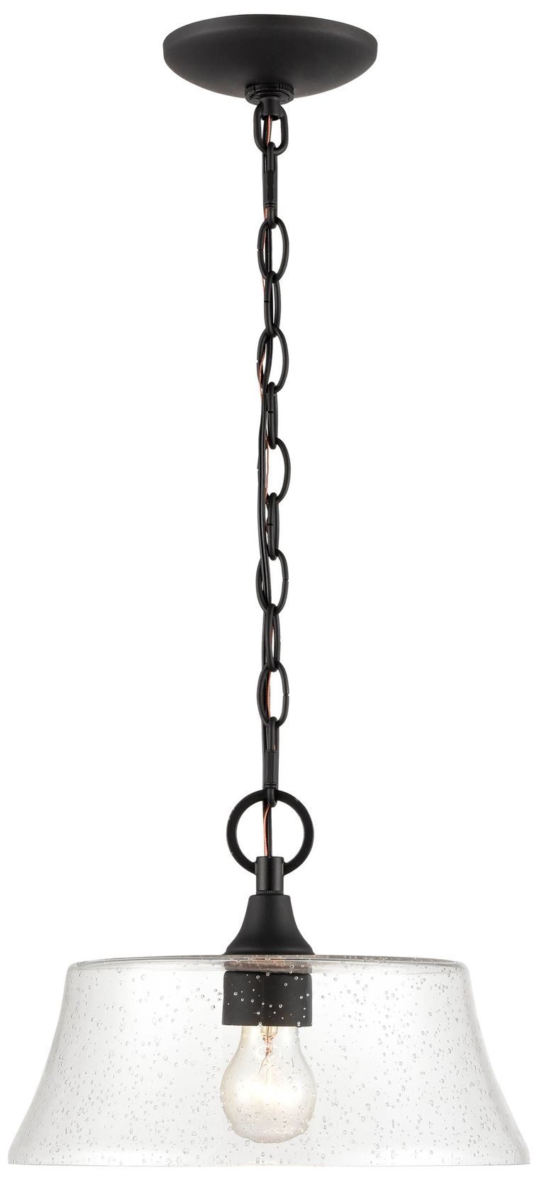Millennium Lighting Caily 1-Light Pendant in Black