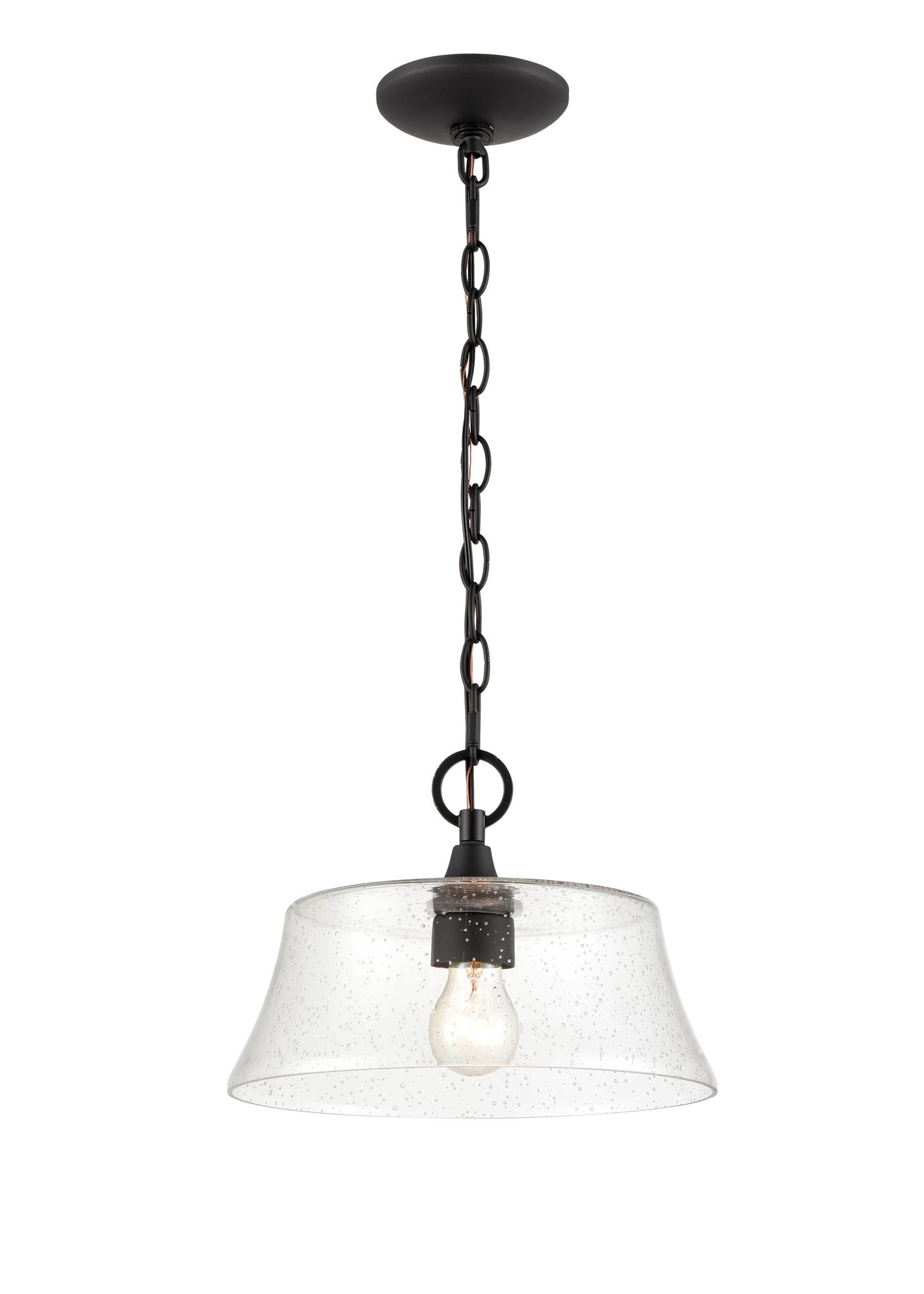 Image 2 Millennium Lighting Caily 1-Light Pendant in Black more views