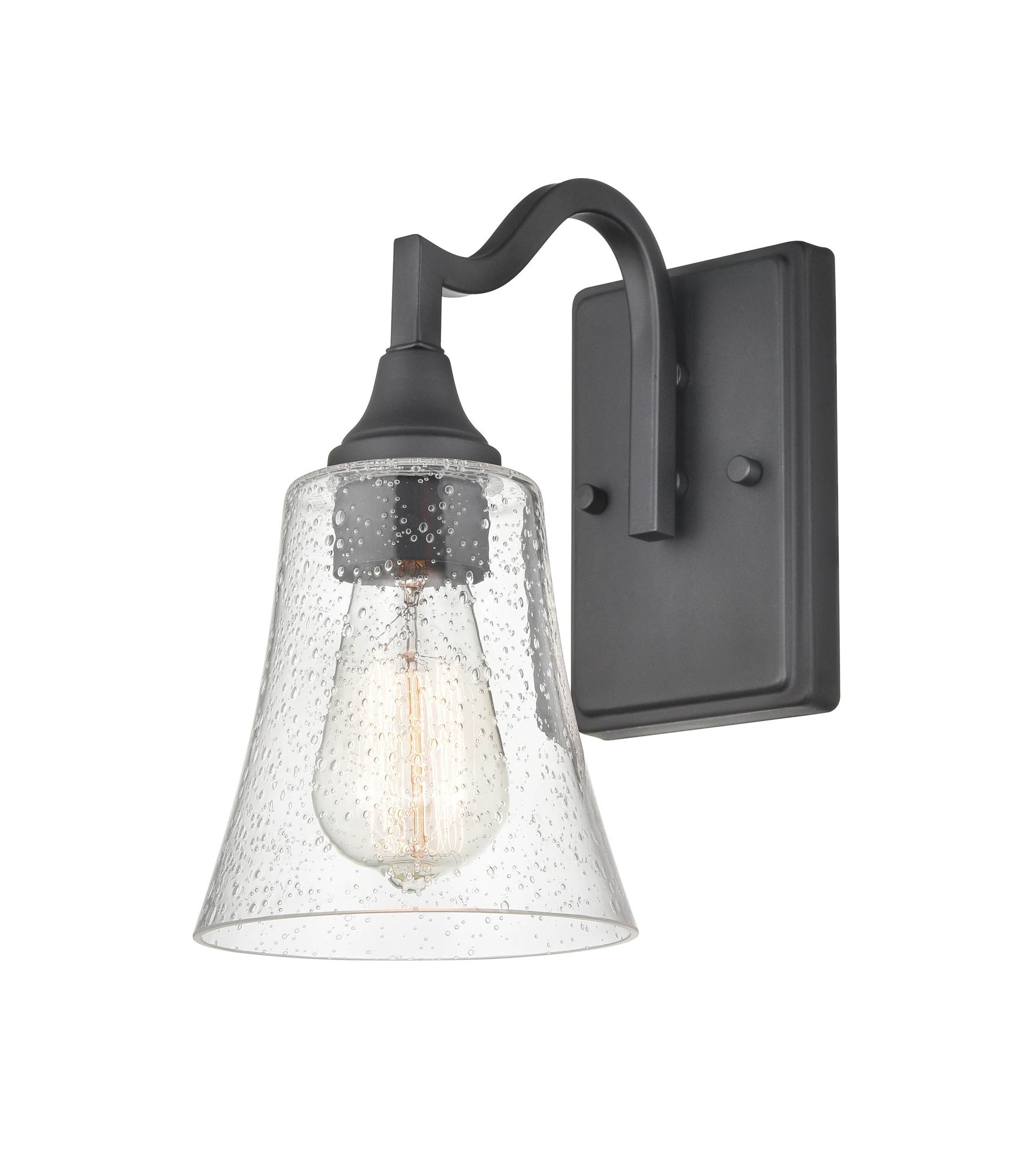 Image 3 Millennium Lighting Caily 1 Light Wall Sconce in Matte Black more views