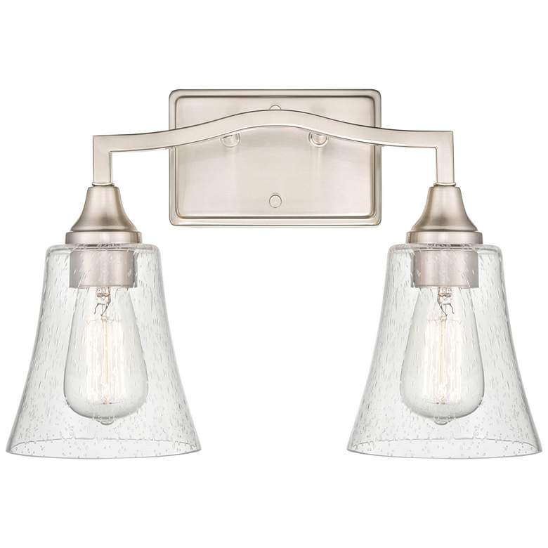 Image 1 Millennium Lighting Caily 2 Light Vanity Fixture in Brushed Nickel