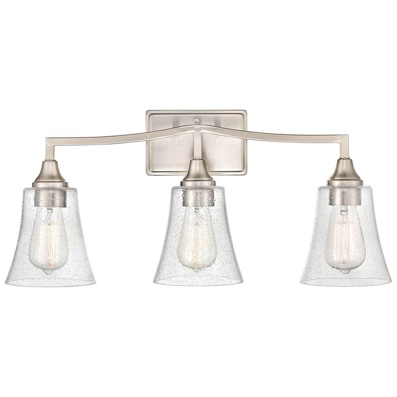 Image 1 Millennium Lighting Caily 3 Light Vanity Fixture in Brushed Nickel