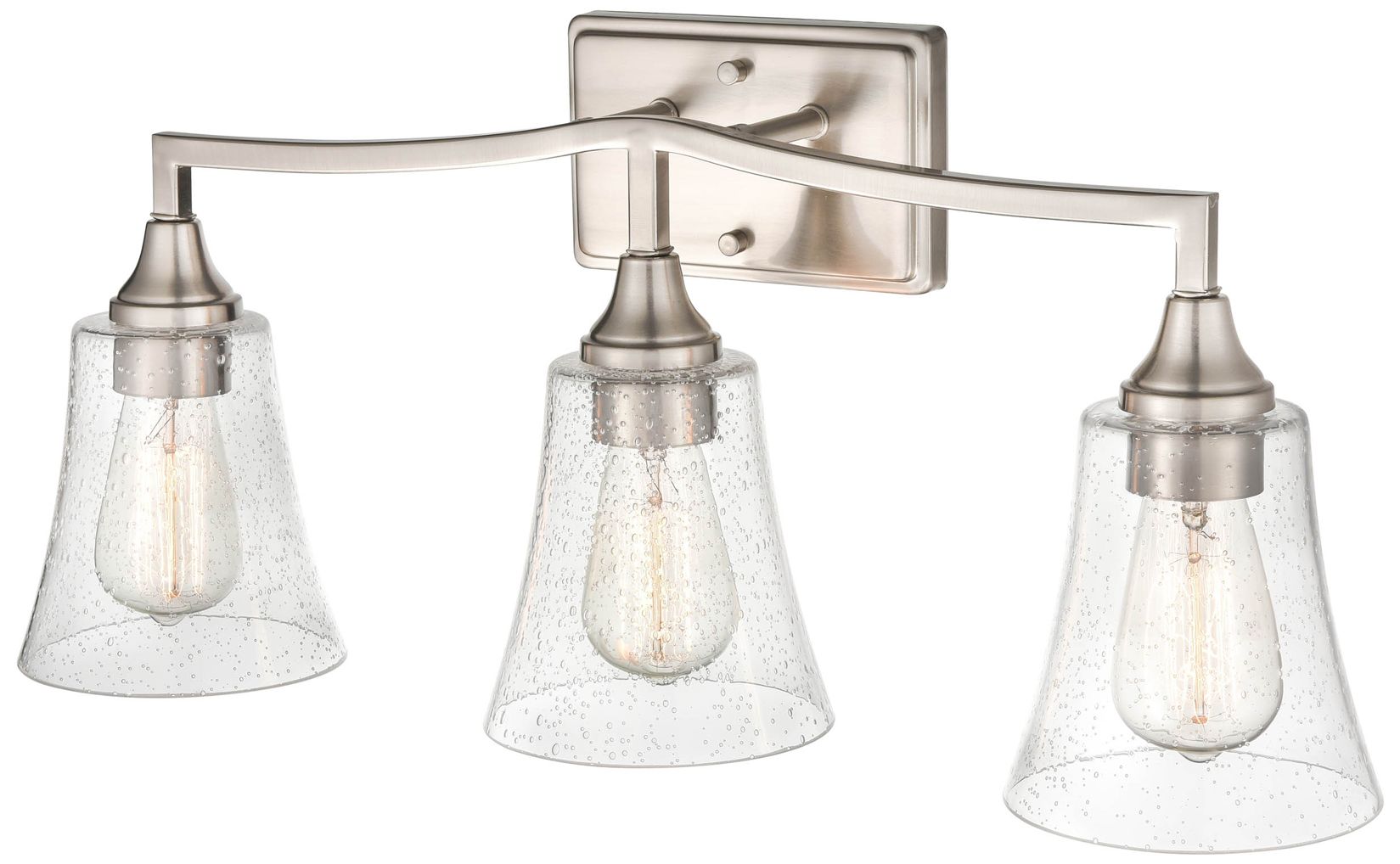 Image 2 Millennium Lighting Caily 3 Light Vanity Fixture in Brushed Nickel more views