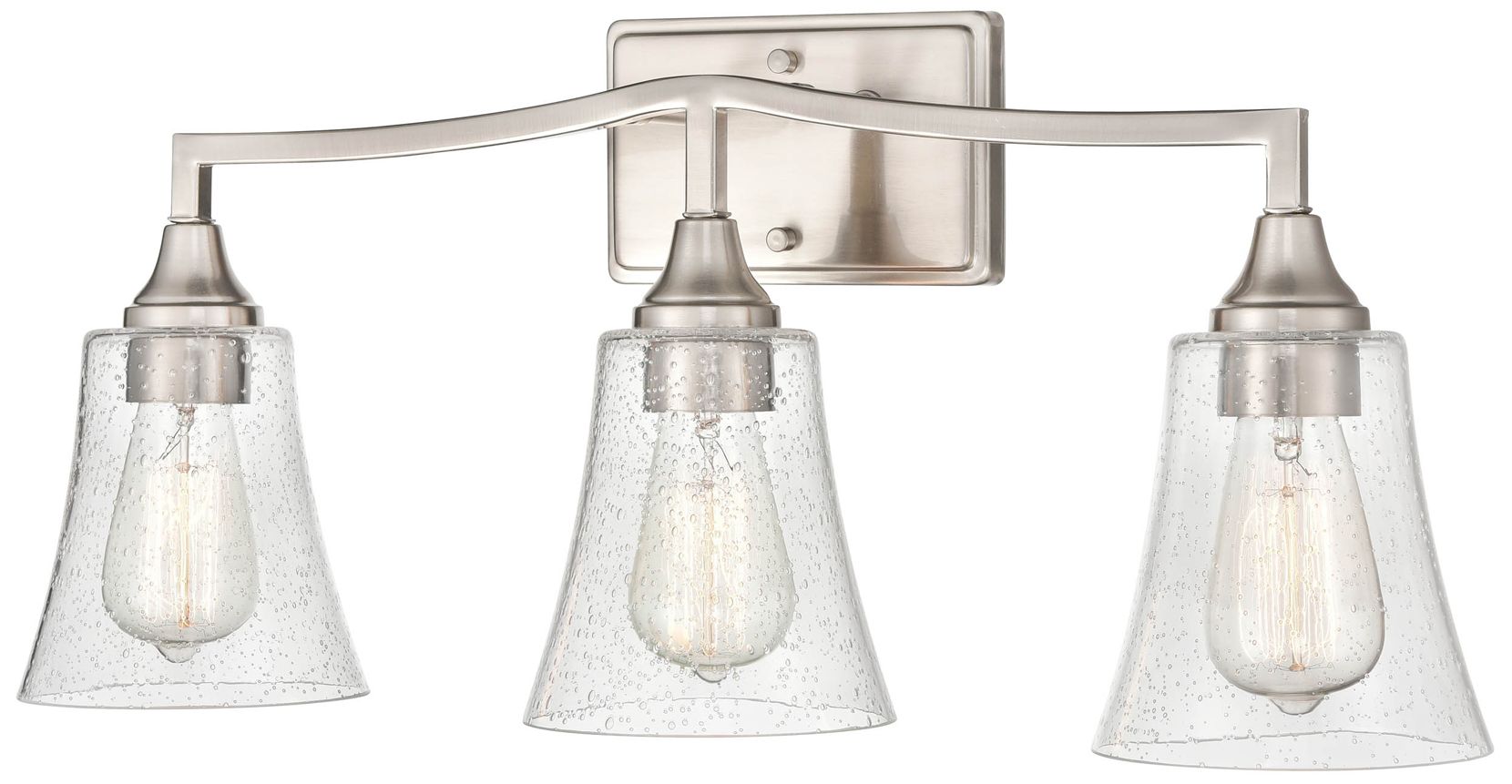 Image 4 Millennium Lighting Caily 3 Light Vanity Fixture in Brushed Nickel more views