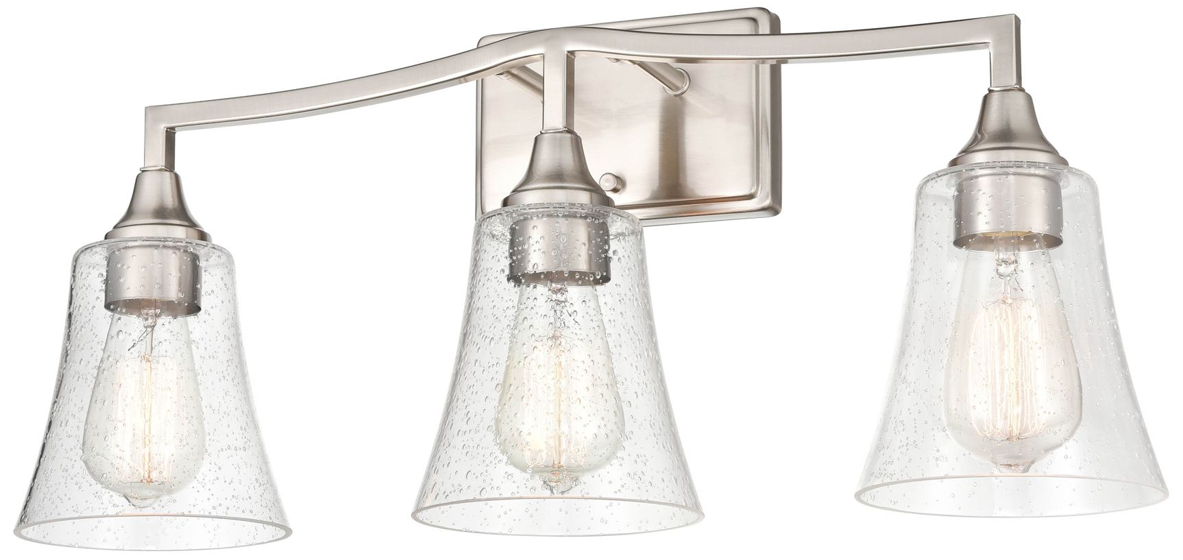 Image 5 Millennium Lighting Caily 3 Light Vanity Fixture in Brushed Nickel more views