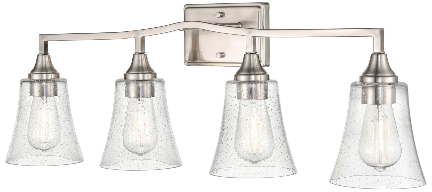 Image 2 Millennium Lighting Caily 4 Light Vanity Fixture in Brushed Nickel more views